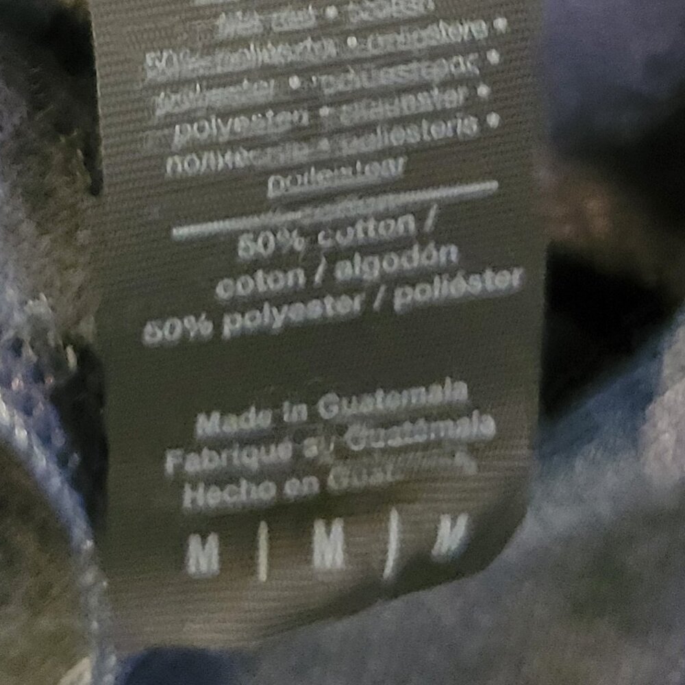NWT Gray "Vegan for the Voiceless" Hooded Sweatshirt, Men's M, Cotton Blend - Picture 3 of 5